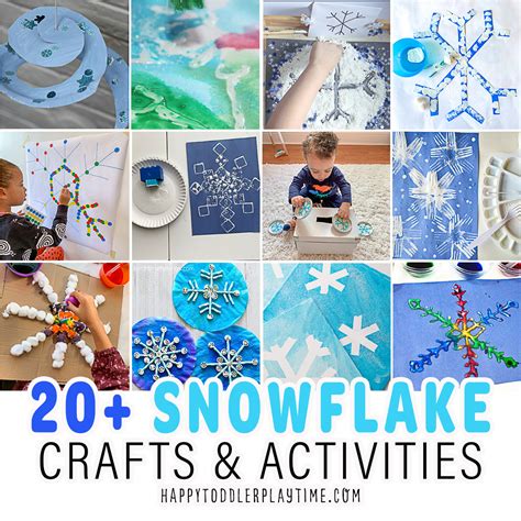 Snowflake Crafts And Activities Happy Toddler Playtime