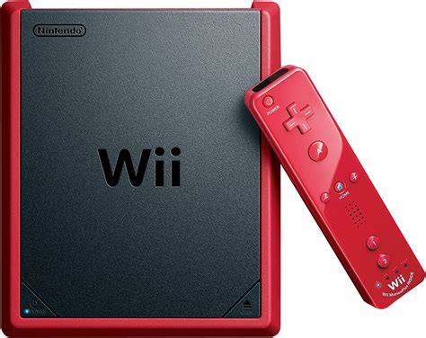 Nintendo Wii Mini Red Console With Mario Kart Wii Game Limited