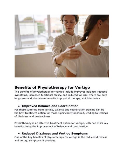 Ppt Physiotherapy For Vertigo Exercises Benefits And Treatment