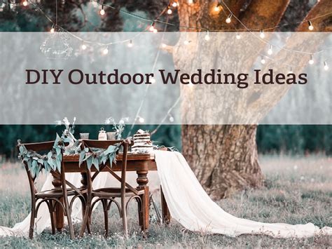 Diy Outdoor Wedding Ideas Hurdle Land And Realty Inc