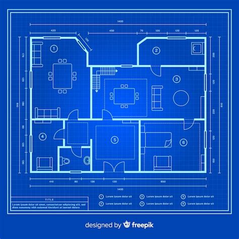 Sketch Drawing Of Blueprint House Vector Free Download