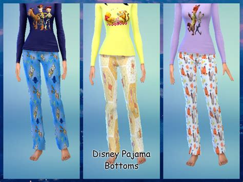 The Sims Resource Disney Pajama Bottoms Parenthood Needed