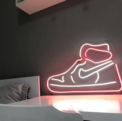 Air Jordan 1 Neon Sign Michael Jordan Neon Shoes Led Neon Etsy