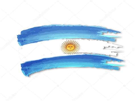 Dibujo De Bandera Argentina — Foto De Stock 13352843 — Depositphotos