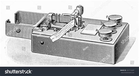 Vintage 19th Century Morse Code Telegraph Foto Stock 101712247