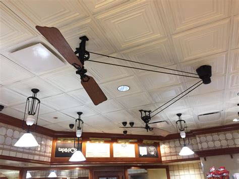 Antique Belt Driven Ceiling Fan — Randolph Indoor And Outdoor Design
