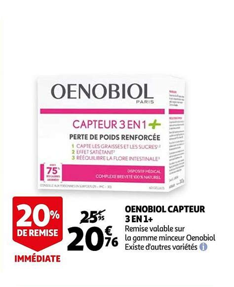 Promo Oenobiol Capteur 3 En 1 Chez Auchan Icataloguefr