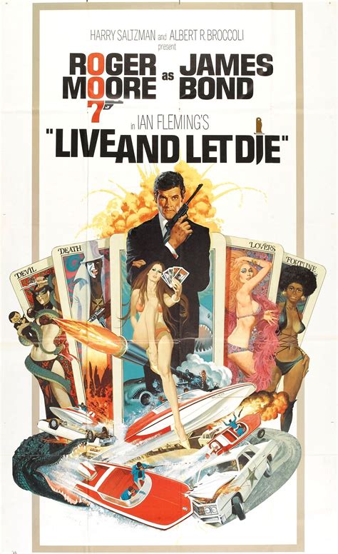 Live And Let Die Poster Robert Mcginnis All James Bond Movies James