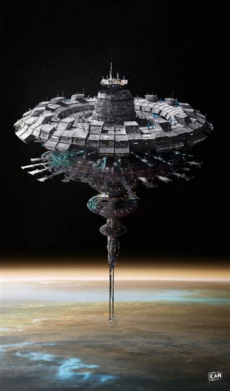 Arcturus Station Space Station Art Spaceship Art Spaceship Design