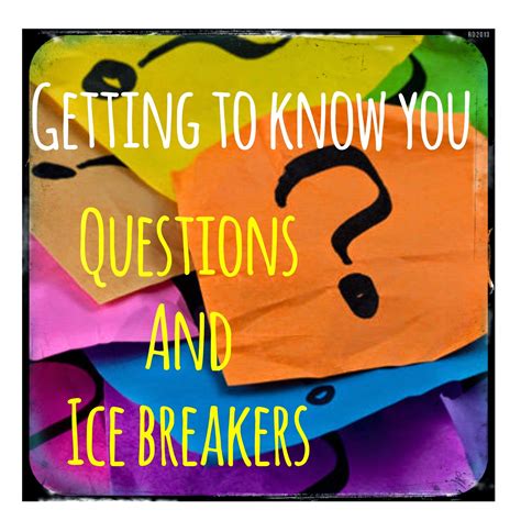 The childish questions don't always make the cut, so try these more mature questions on for size. Getting To Know You Questions and Icebreakers - The Middle ...
