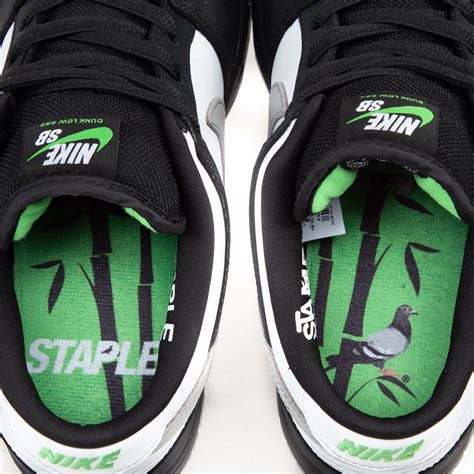 Nike Sb X Staple Dunk Low Pro Og Panda Pigeon Qs Blackwhite Green