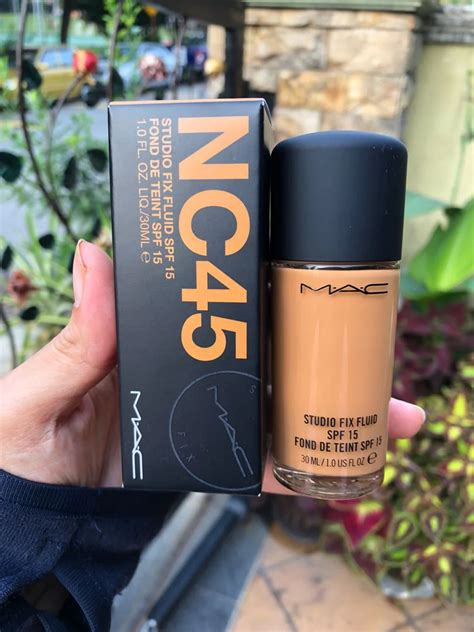 Mac Nc45 Studio Fix Fluid Foundation Spf 15 Cosmetics Atlantis