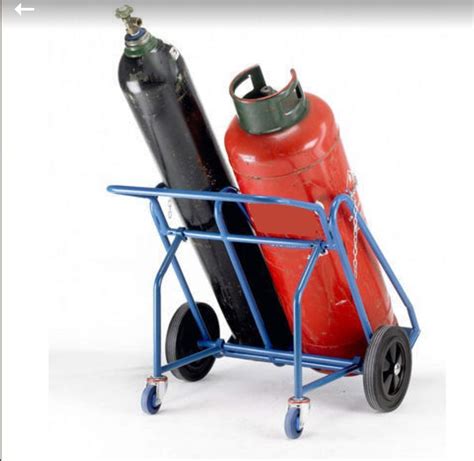Smtech Gas Cutting Cylinder Handling Trolley Oxygen And Lpg Cylinder