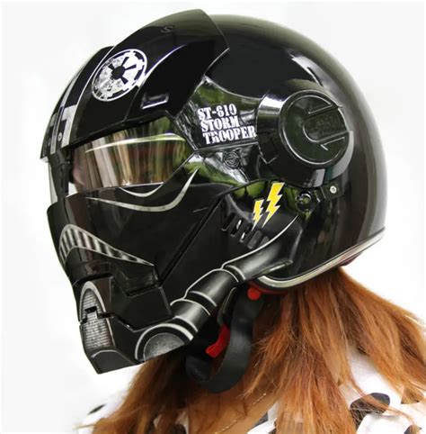 Star Wars Black Stormtrooper Full Face Motorcycle Helmet Cars And