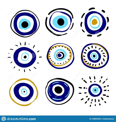 Greek Evil Eye Vector Symbol Of Protection Amulet Icon Turkish Nazar