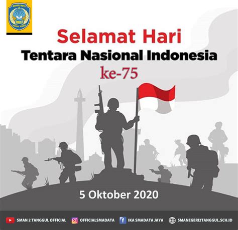 Selamat Memperingati Hari Tentara Nasional Indonesia 5 Oktober 2020