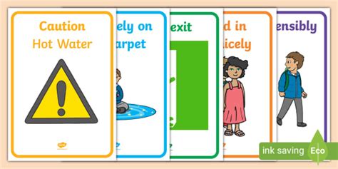 Safety Posters For Classroom Hazards Teaching Resources