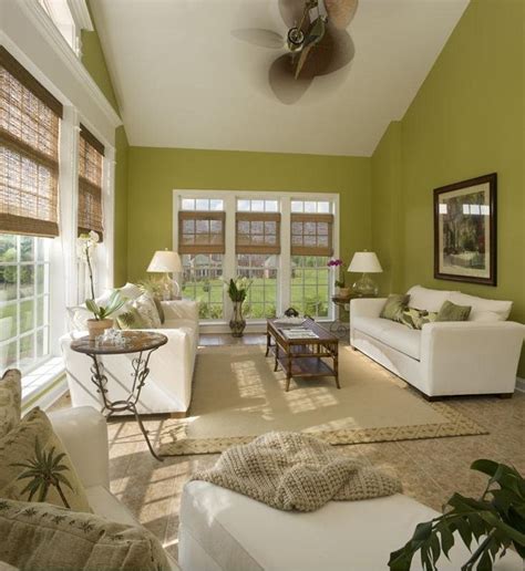 gambar model ruang tamu warna hijau klasik desainrumahnyacom