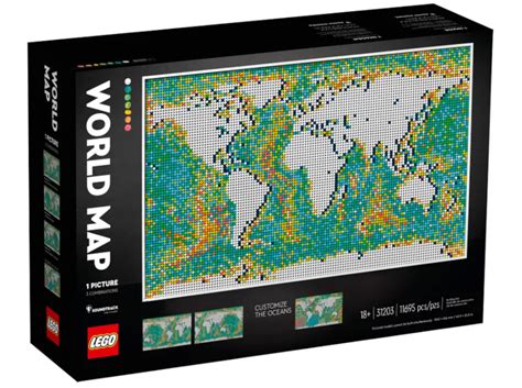 Lego Art World Map Set Officially Revealed Brick Ranker