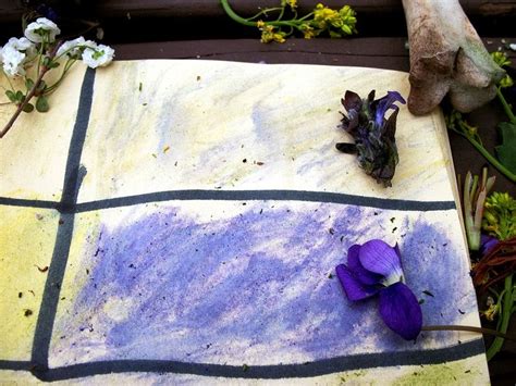 Cómo Pintar Con Flores Y Plantas Naturales Manualidad Infantil ~ Lodijoella