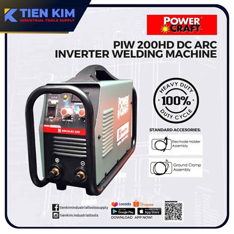 POWERCRAFT DC ARC Inverter Welding Machine 200A HERCULES PIW 200HD