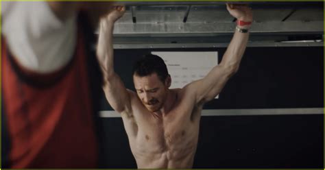 Photo Michael Fassbender Shirtless Web Series For Porsche Photo Just Jared