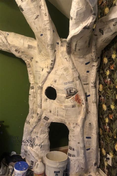 A Paper Mache Tree Is The Star In This Jungle Room Makeover Artofit