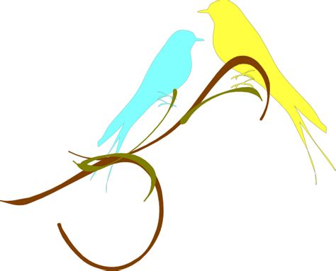Love Birds On A Branch Png Svg Clip Art For Web Download Clip Art