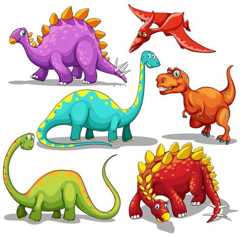 739 dinosaur cartoon premium high res photos. Different type of dinosaurs - Download Free Vectors ...