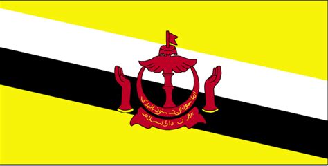 Brunei Darussalam National Flag And Coat Of Arms