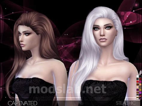 Download Stealthic Captivated Female Hair For The Sims 4
