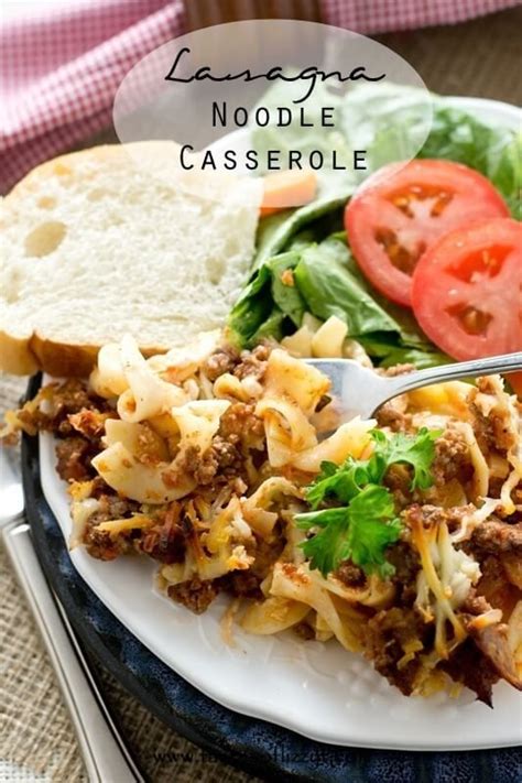 Lasagna Noodle Casserole Recipe Tastes Of Lizzy T Dinner Casseroles