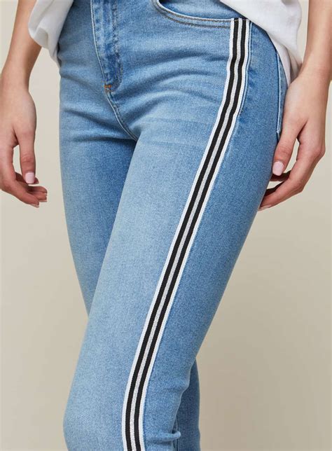 Lizzie Side Stripe Jeans Have Finally Dropped Striped Jeans High