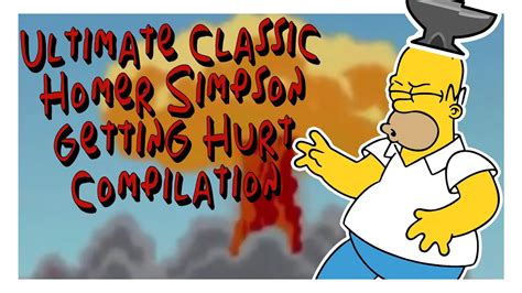 The Simpsons Ultimate Classic Homer Simpson Getting Hurt Compilation