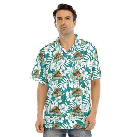 Tropical Jurassic Park Hawaiian Shirt Best Dinosaurs Aloha Button Up