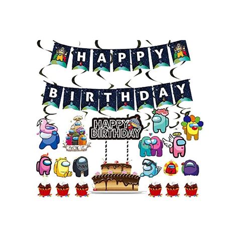 Buy Among Us Party Supplies Among Us Birthday Party Decorations Happy