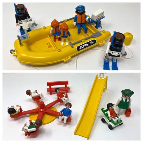 Lot 276 Vintage Playmobil Lot Near Complete Sets Parts Scuba Divers