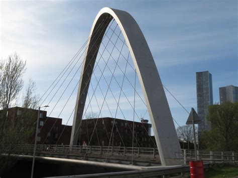Hulme Arch A Small Suspension Bridge In Hulme Manchester England