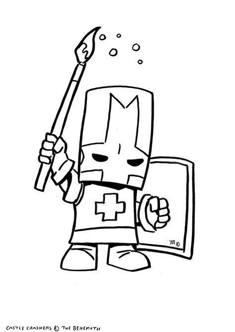 Free printable castle crashers coloring pages. Brute Castle Crashers Coloring Pages Coloring Pages