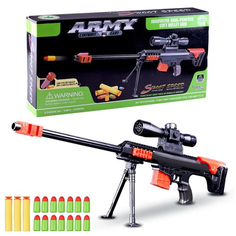 Childrens Simulation Toy Gun Boy Sniper Rifle Military Model Soft