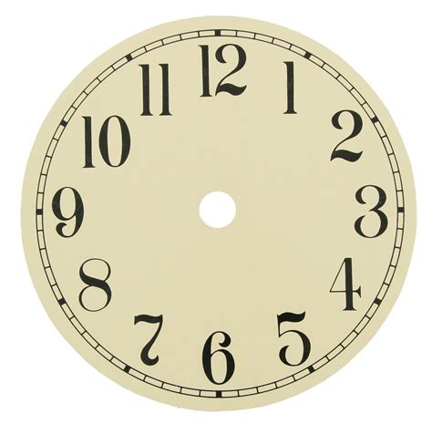 Ivory Styrene Clock Dial 7 Sizes Ronell Clock Co