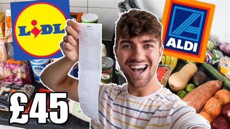 LIDL GROCERY HAUL UK ALDI VS LIDL 2020 45 WEEKLY FOOD SHOP WHICH