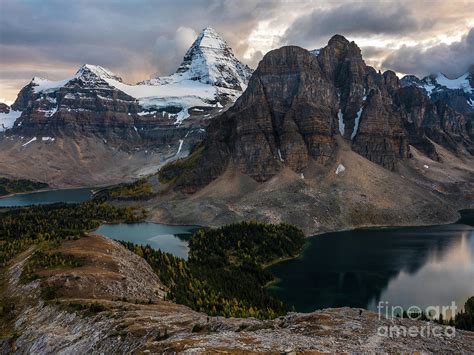 Mount Assiniboine And Sunburst Peak Photograph By Mike Reid Fine Art