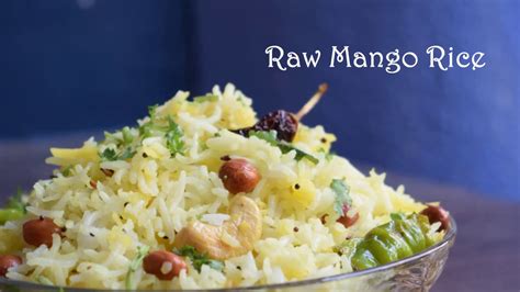 Raw Mango Rice Recipe I कैरीभात I Mango Chitranna Recipe I