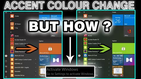 How To Change Accent Colour In Windows 10 Without Activation Youtube