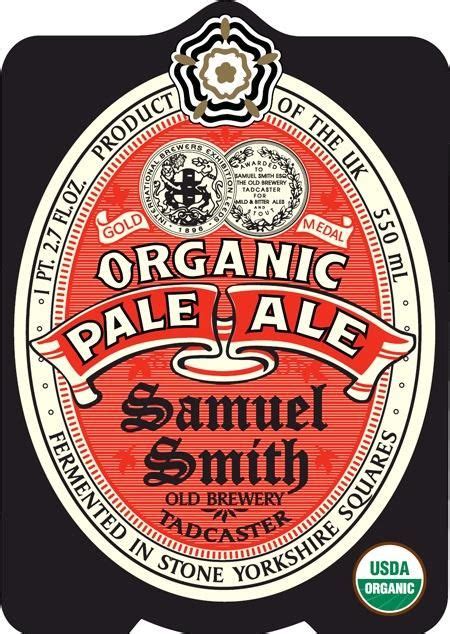 Samuel Smith Organic Pale Ale Vintage Beer Labels Beer Label