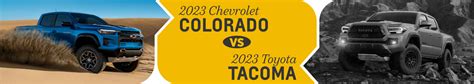 Compare The 2023 Chevy Colorado And The 2023 Toyota Tacoma In Salem