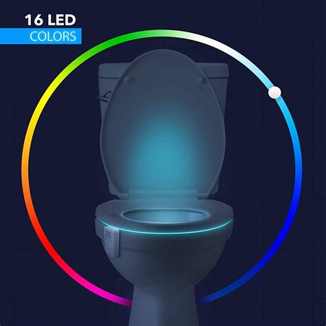 Amazon Com LumiLux Advanced Color Motion Sensor LED Toilet Bowl Night Light Internal Memory