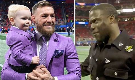 Conor Mcgregor Baby Ufc Star Confused At Super Bowl 2019 As Kevin Hart