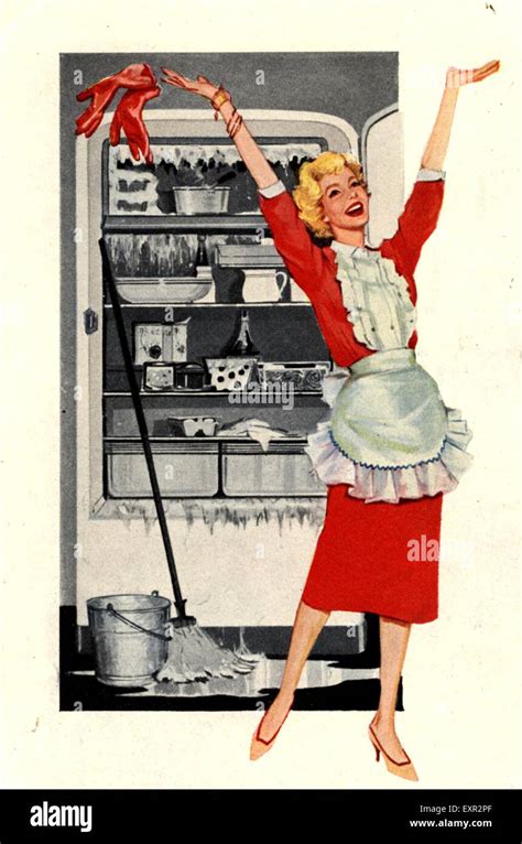 1950er Jahren Usa Befreit Hausfrau Magazin Anzeige Detail Stockfotografie Alamy